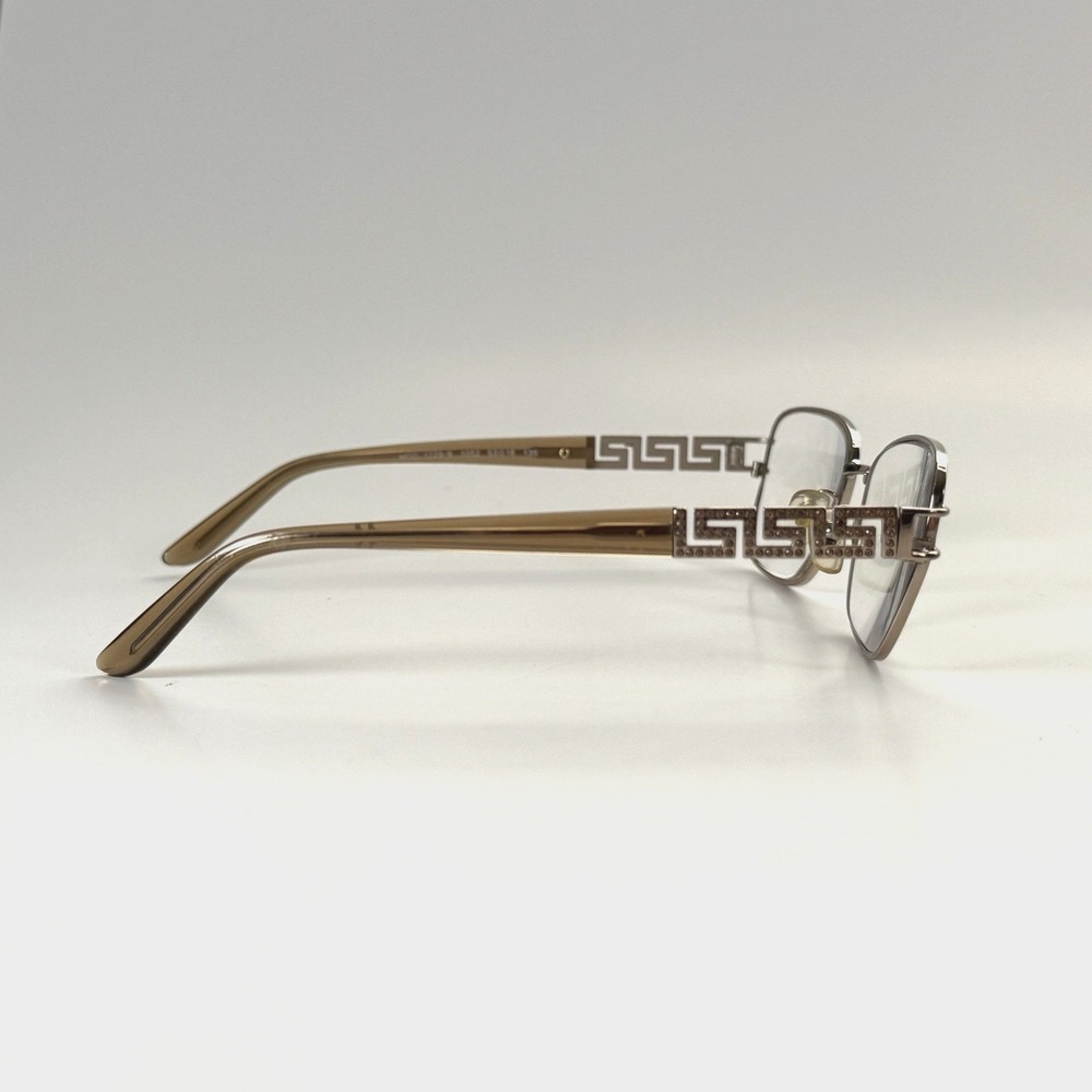VERSACE MOD 1229-B 1052 Eyeglasses Frame Only 53-16-135 Italy Gold Crystals - Picture 5 of 14